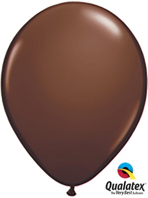 Qualatex Fashion 11" Chocolate Brown Latex Balloons 100pk