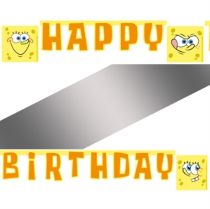 SpongeBob Surfing "Happy Birthday" Banner