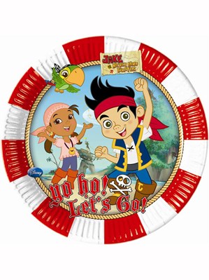 Jake And The Neverland Pirates Paper Plates 8pk