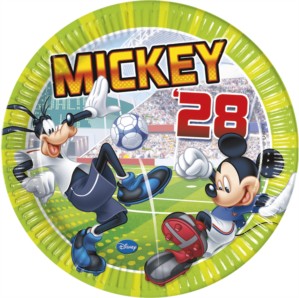 Mickey Mouse 'Goal' Paper Plates 8pk