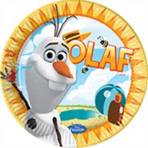 Frozen Olaf 23cm Paper Plates - 8pk