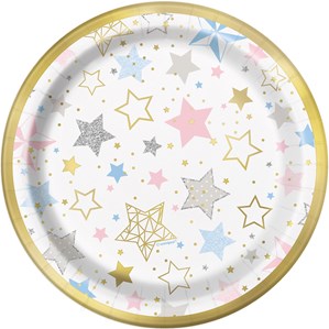 Twinkle Little Star 7" Paper Plates 8pk