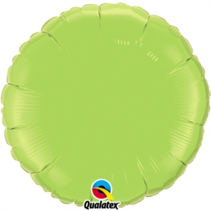 Lime Green 18" Round Foil Balloon