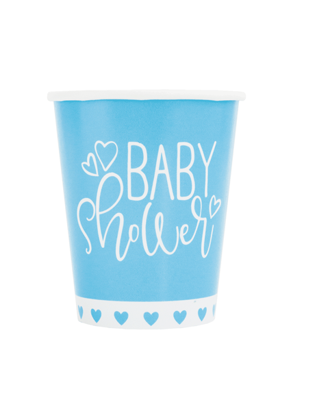 Blue Baby Shower 9oz Paper Cups 8pk