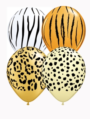 Safari Assorted 11" Latex Balloons 25pk