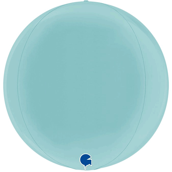 Grabo Pastel Blue Globe 15" Foil Balloon