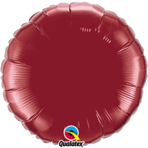 Burgundy 18" Round Foil Balloon