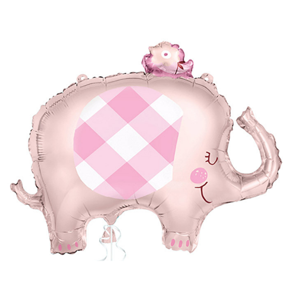 Pink Elephant 29" Large Foil Balloon