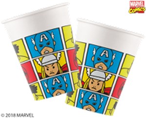 Marvel Comics Deluxe 200ml Paper Cups 8pk