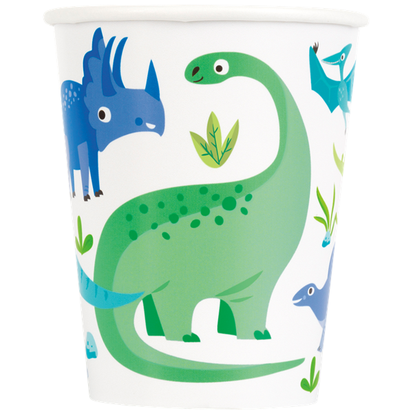 Dinosaur Party 9oz Paper Cups 8pk