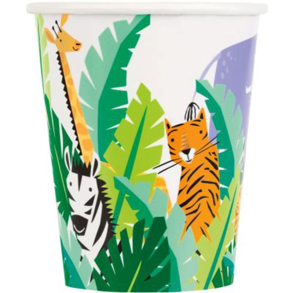 Animal Safari 9oz Paper Cups 8pk