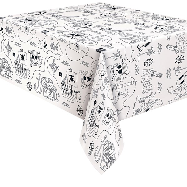 Ahoy Pirate Colouring Paper Tablecover