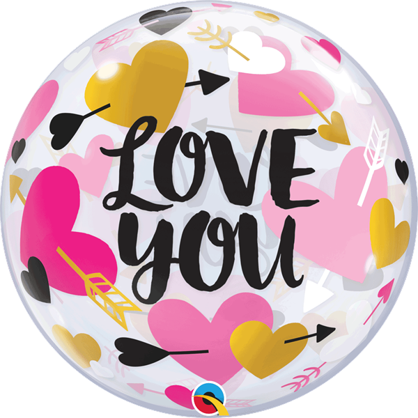 Valentine's Love You 22" Bubble Balloon