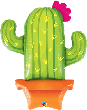 Potted Cactus 39" Foil Balloon