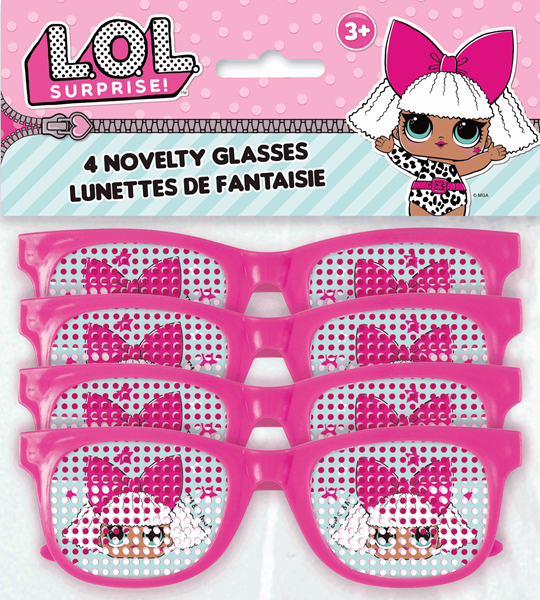 LOL Surprise Dolls Novelty Glasses 4pk