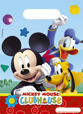 Mickey Mouse Clubhouse Party Bags - 6pk