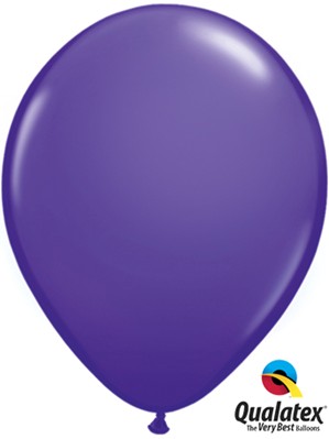 Qualatex Fashion 11" Purple Violet Latex Balloons 100pk