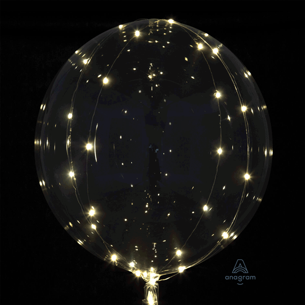 Clearz 18" Balloon With White LED Lights