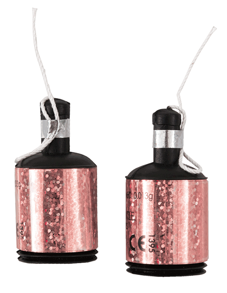 Rose Gold Glitz Party Poppers 20pk