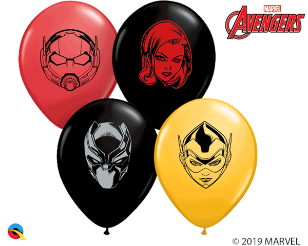 Marvel Avengers Faces 5" Assorted Latex Balloons 100pk