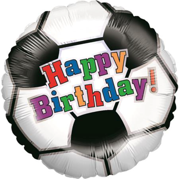Happy Birthday Football 18" Foil Balloon