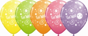 Assorted "Get Well" 11" Latex Balloons 25pk