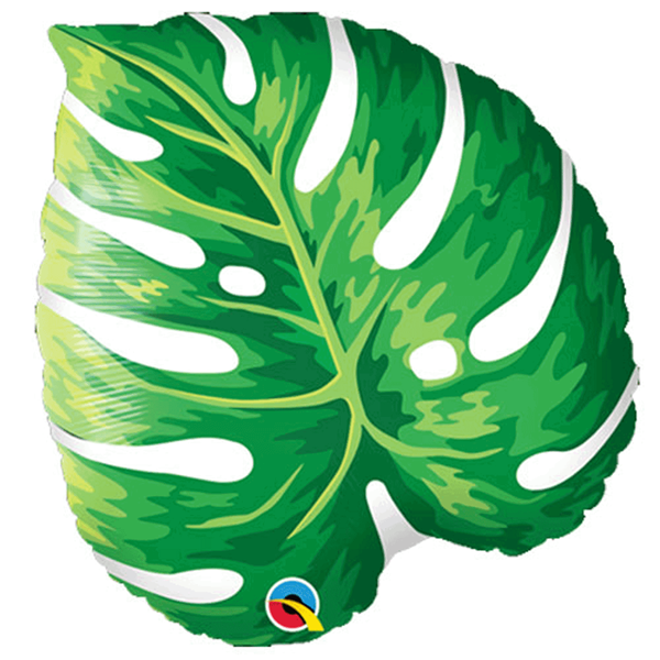 Tropical Philodendron Leaf 21" Foil Balloon