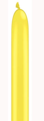 Qualatex 160Q Yellow Latex Modelling Balloons 100pk
