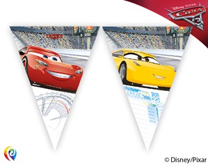 Disney Cars 3 Triangle Flag Banner