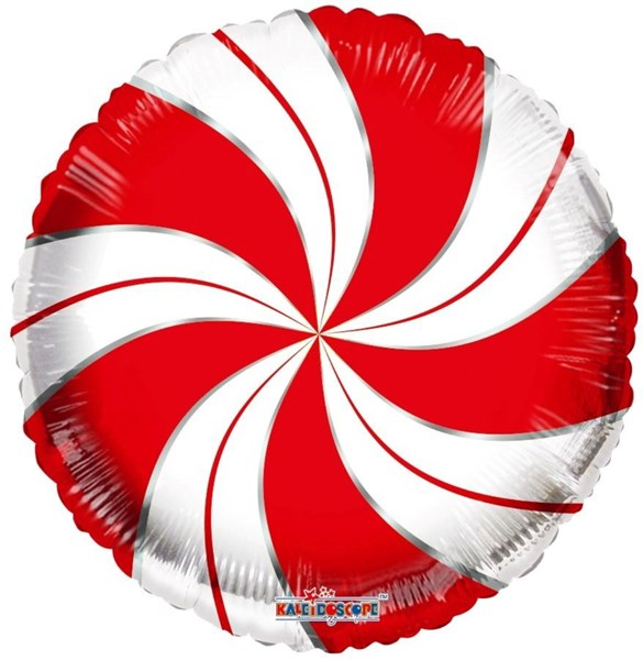 Christmas Candymint Red & White 18" Foil Balloon
