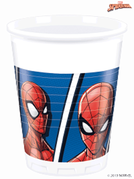 Marvel Spider-Man 200ml Plastic Cups 8pk