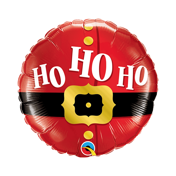 Christmas Santa's Belt Ho Ho Ho 9" Foil Balloon