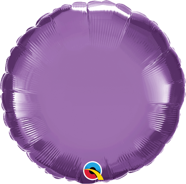Chrome Purple 18" Round Foil Balloon (Pkgd)