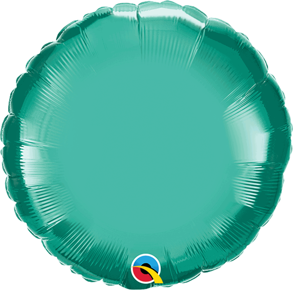 Chrome Green 18" Round Foil Balloon (Pkgd)