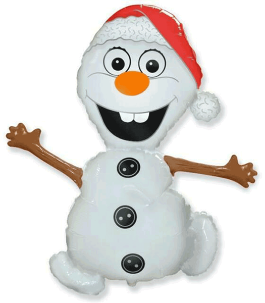 Jumbo Christmas Snowman 36" Foil Balloon