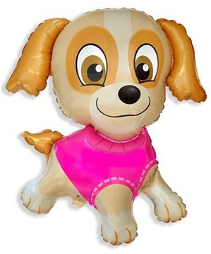 Pink Jumbo Puppy 31" Foil Balloon