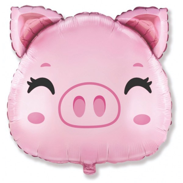 Pig Head 24" Jumbo Foil Balloon