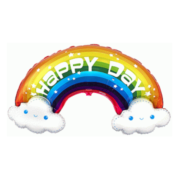 Happy Day Rainbow 39" Large Foil Balloon