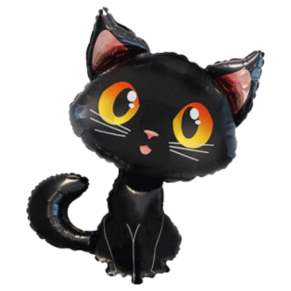 Cute Black Cat 36" Large Foil Balloon