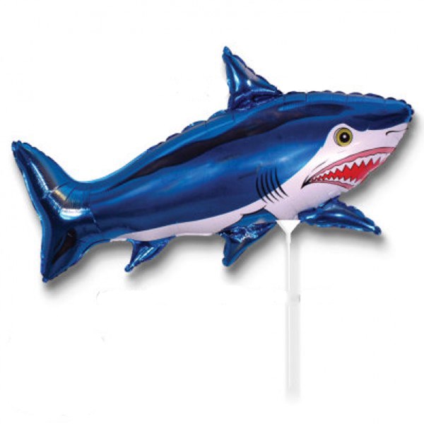 Blue Shark 14" Mini Shape Foil Balloon