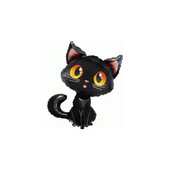 Cute Black Cat 14" Mini Shape Foil Balloon