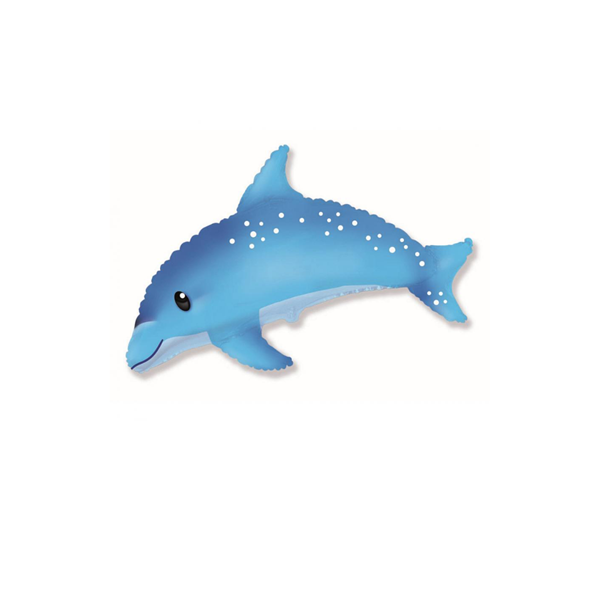 Blue Cute Dolphin 14" Mini Shape Foil Balloon