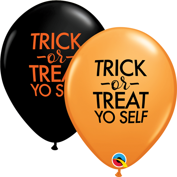 Halloween Trick Or Treat Yo Self 11" Latex Balloons 25pk