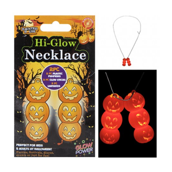 Halloween Glow Pumpkin Lanyard Necklace