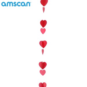 Red & White Heart Balloon Tail