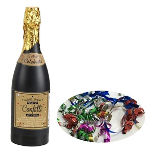 Multi Coloured Champagne Bottle Confetti Popper 33cm