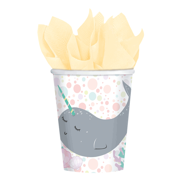 Narwhal Party Paper Cups 8pk