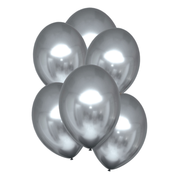 Satin Luxe Platinum 11" Latex Balloons 6pk