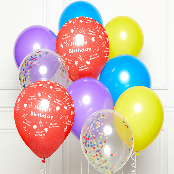 Happy Birthday DIY 11" Latex Balloons 10pk