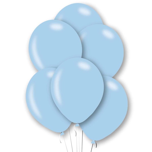 Amscan Powder Blue 11" Latex Balloons 6pk